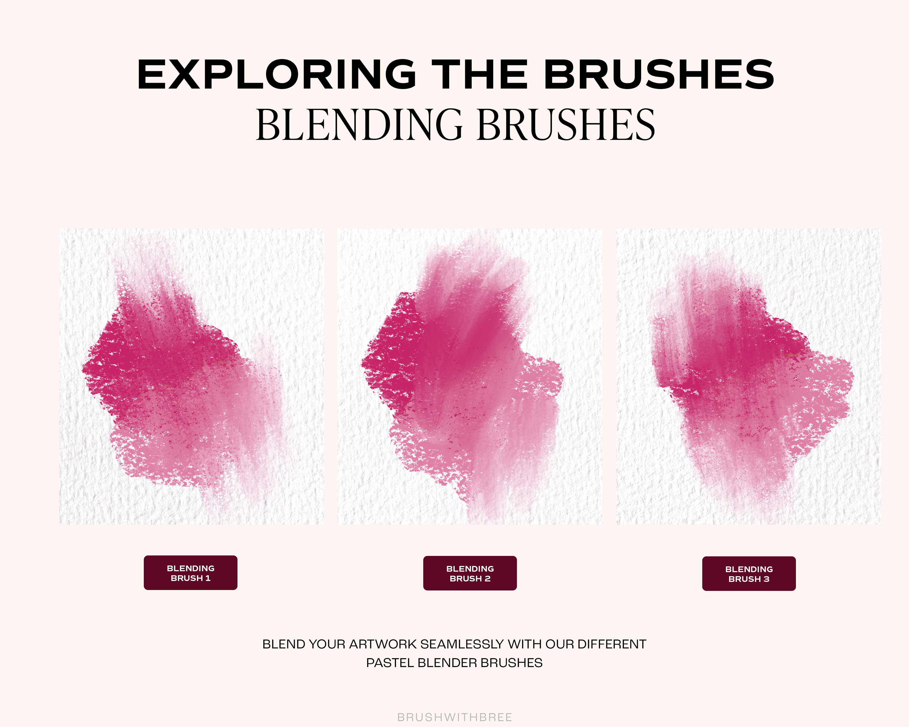Realistic Pastel Procreate Brush Set