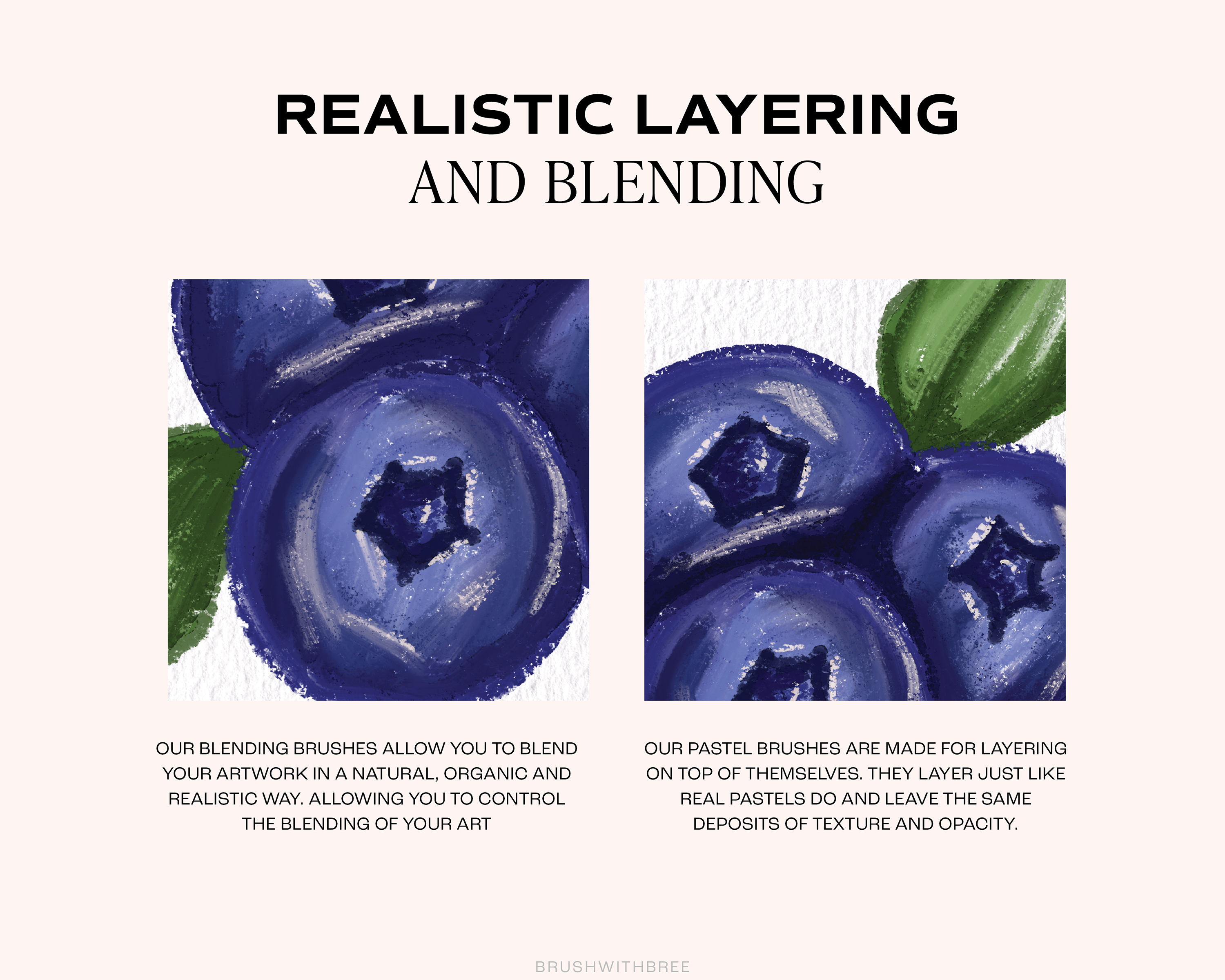 Realistic Pastel Procreate Brush Set