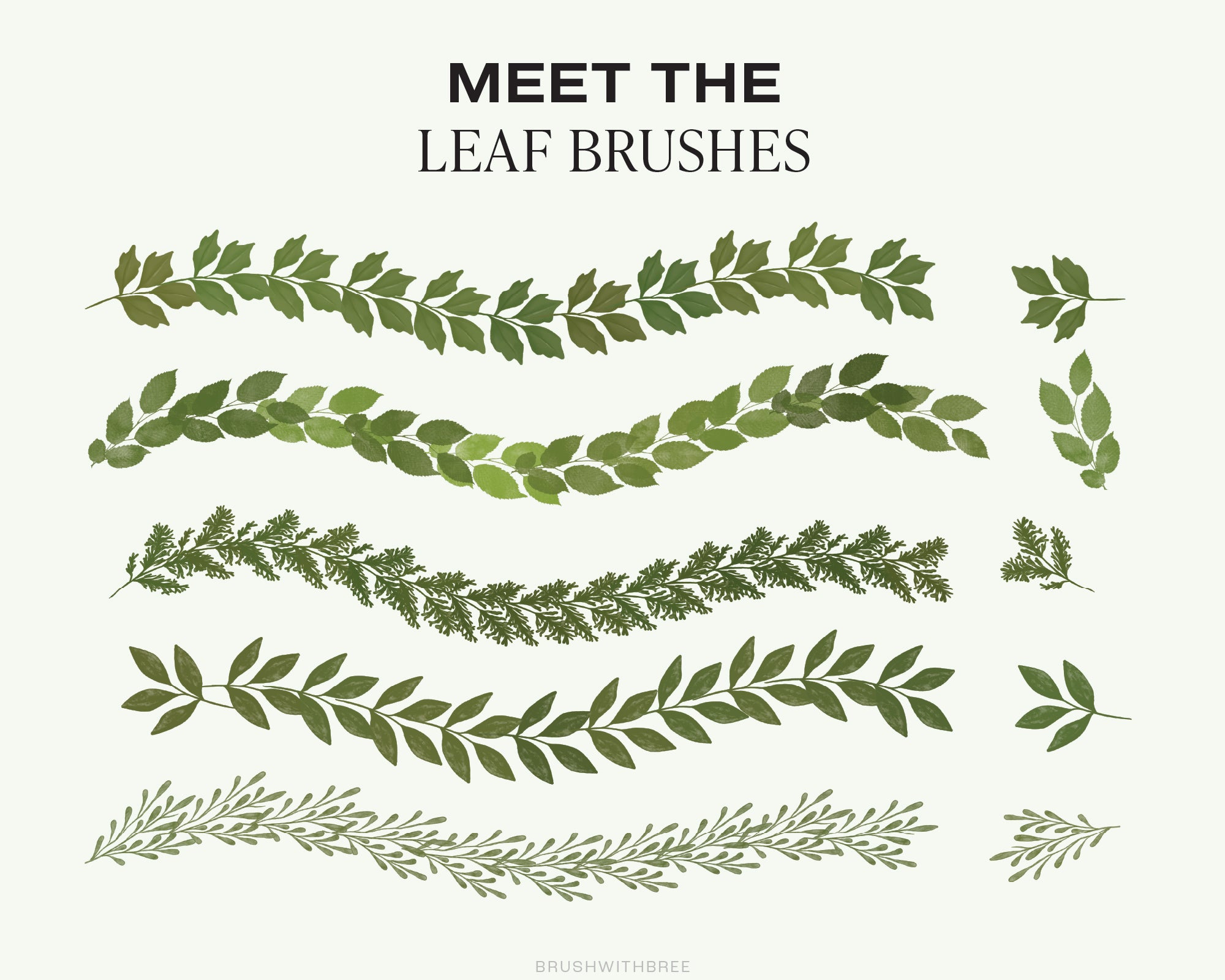 Wreath and Garlands for Procreate Brush Set