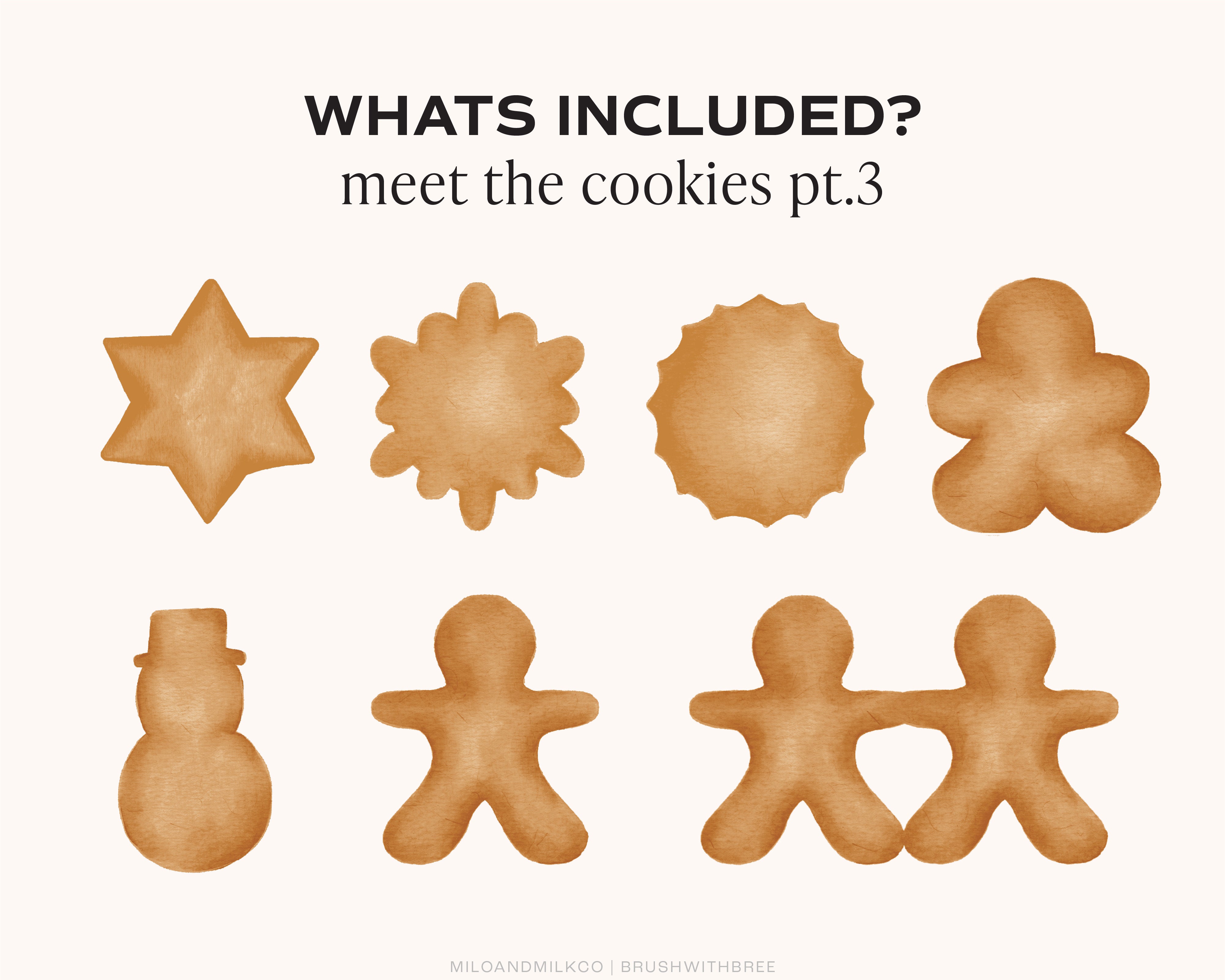 Christmas Cookies Creator for Procreate Brush Set