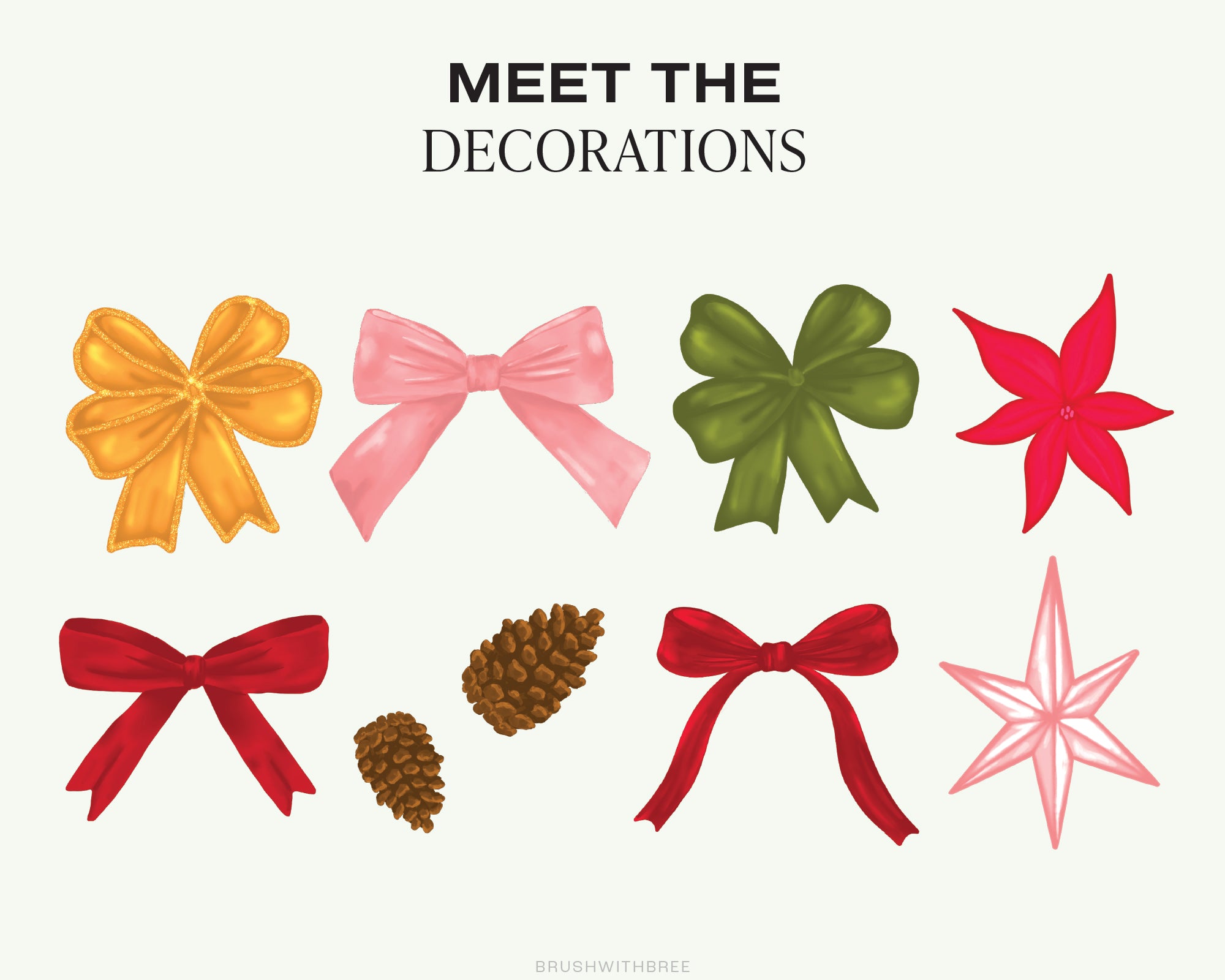 Wreath and Garlands for Procreate Brush Set