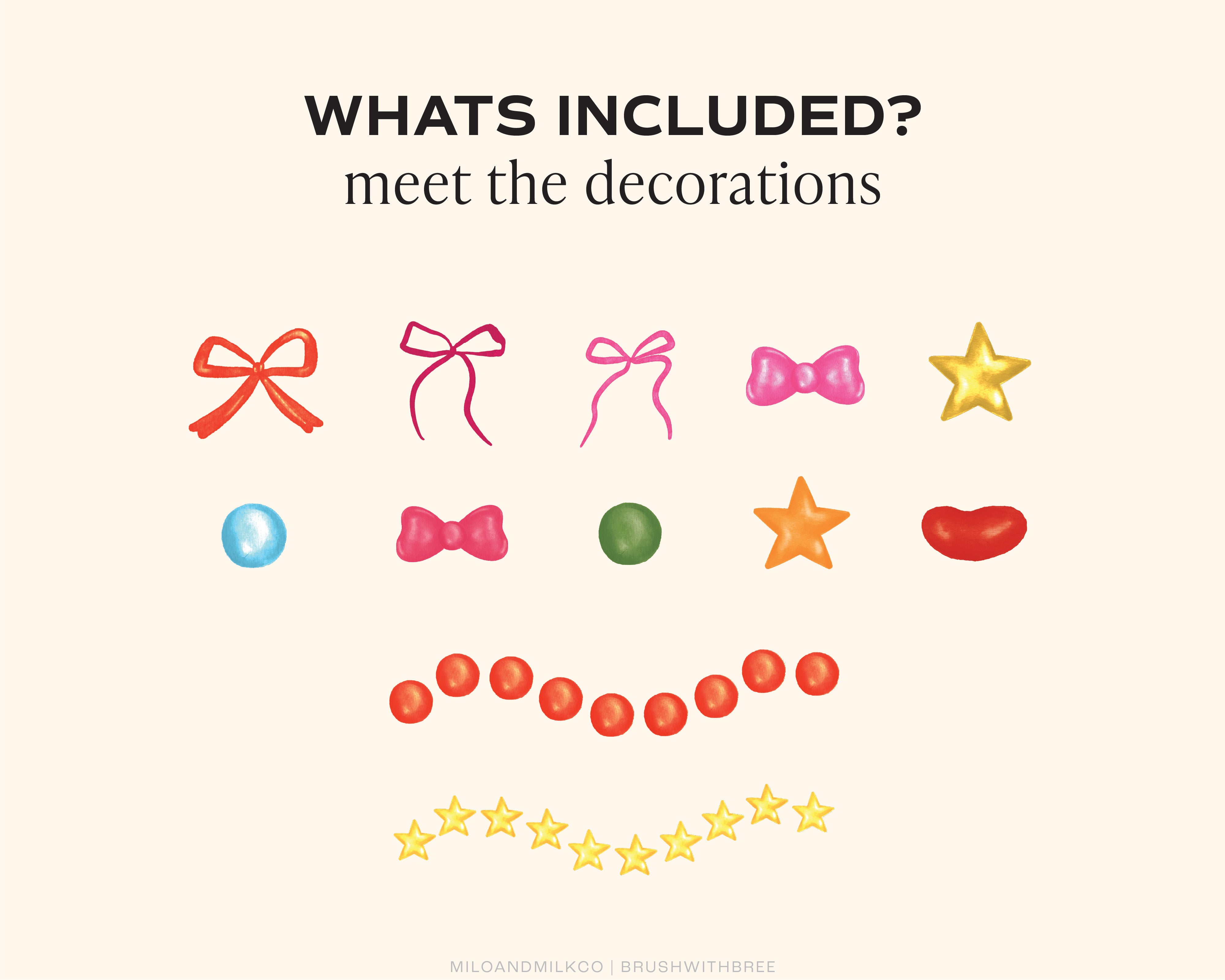 Christmas Cookies Creator for Procreate Brush Set