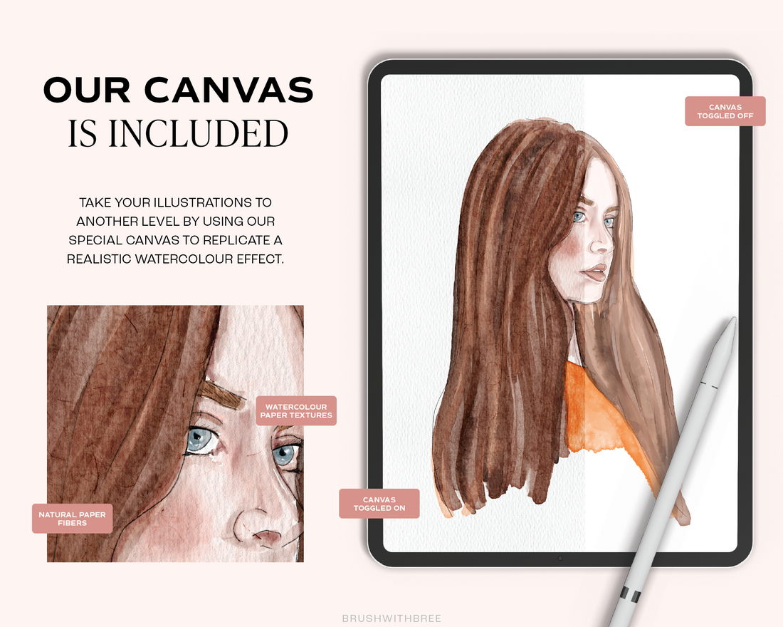 Realistic Watercolour Procreate Brush Set